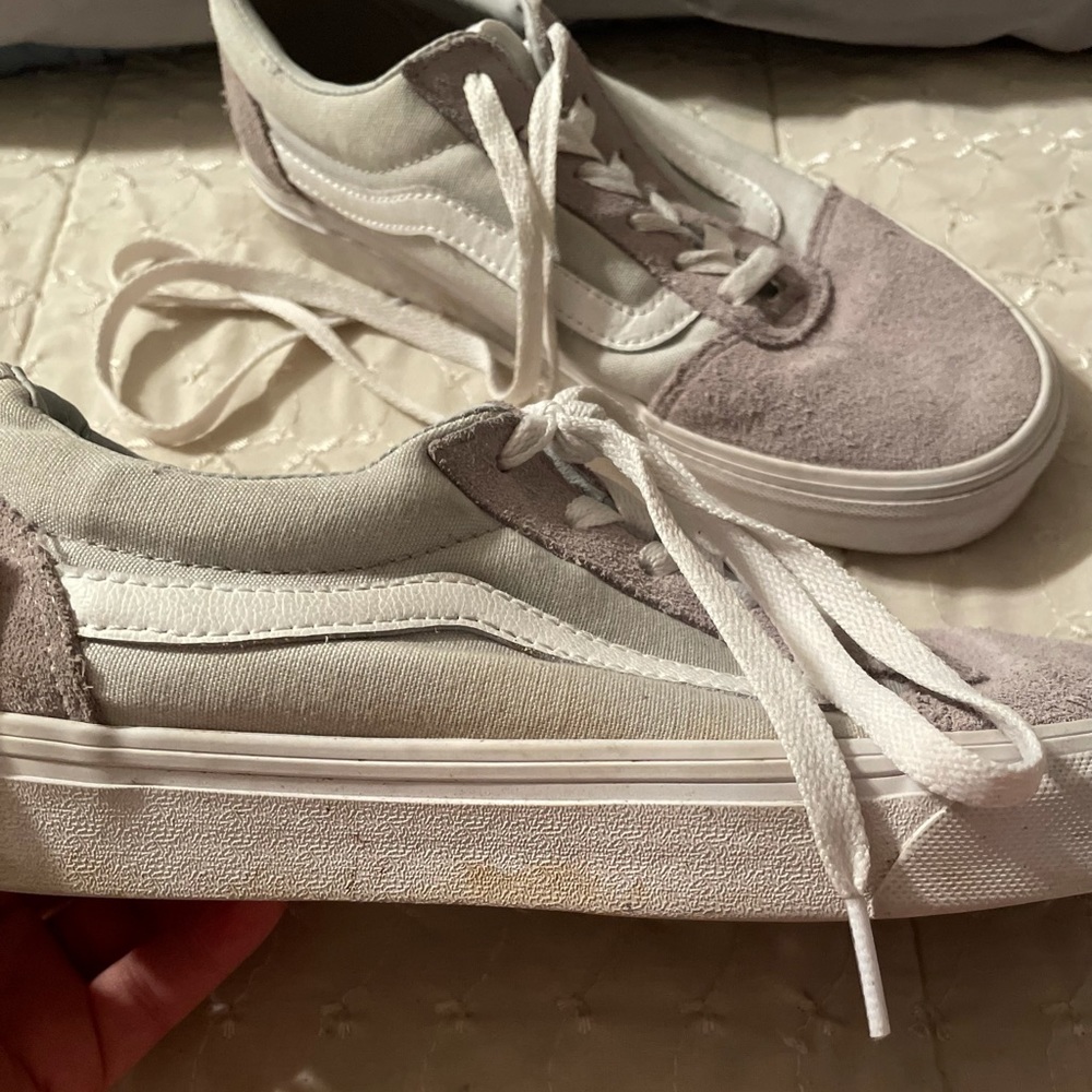 Size 8 (women) Vans. Gray.
